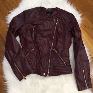 Forever 21 Cropped Moto Jacket